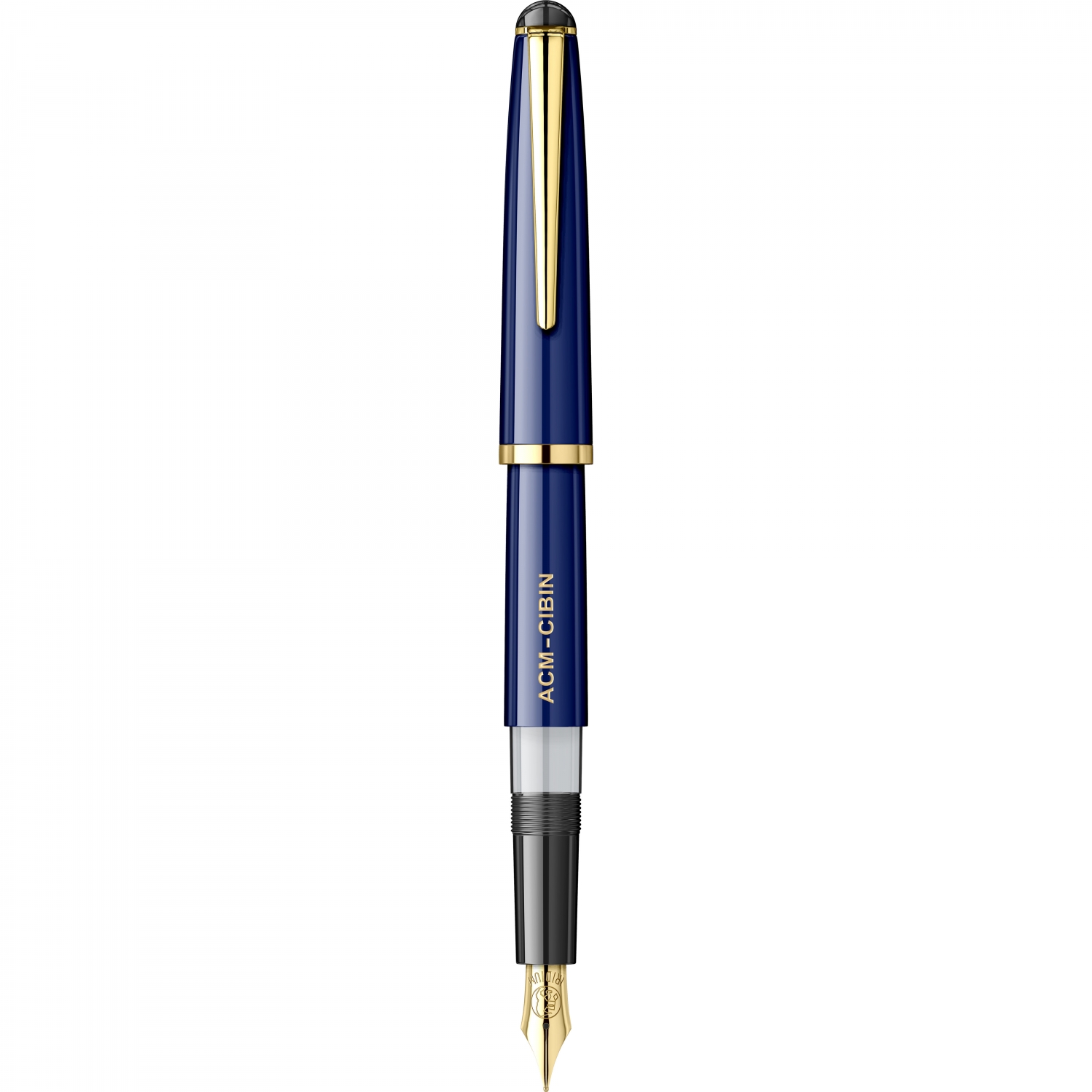 Imagine Produs Stilou ACM Cibin Navy - Gold Trim - Steel Nib GP Boch Ursus