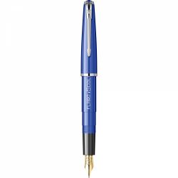 Blue - Black Grip - Chrome Trim - Steel Nib GP Bock Ursus
