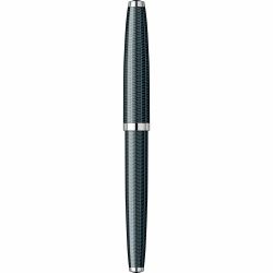 Stilou Flaro 61 C Chevron Black - Chrome Trim - Steel Nib GP Bock Ursus
