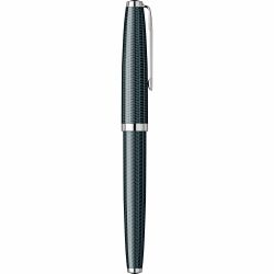 Stilou Flaro 61 C Chevron Black - Chrome Trim - Steel Nib GP Bock Ursus