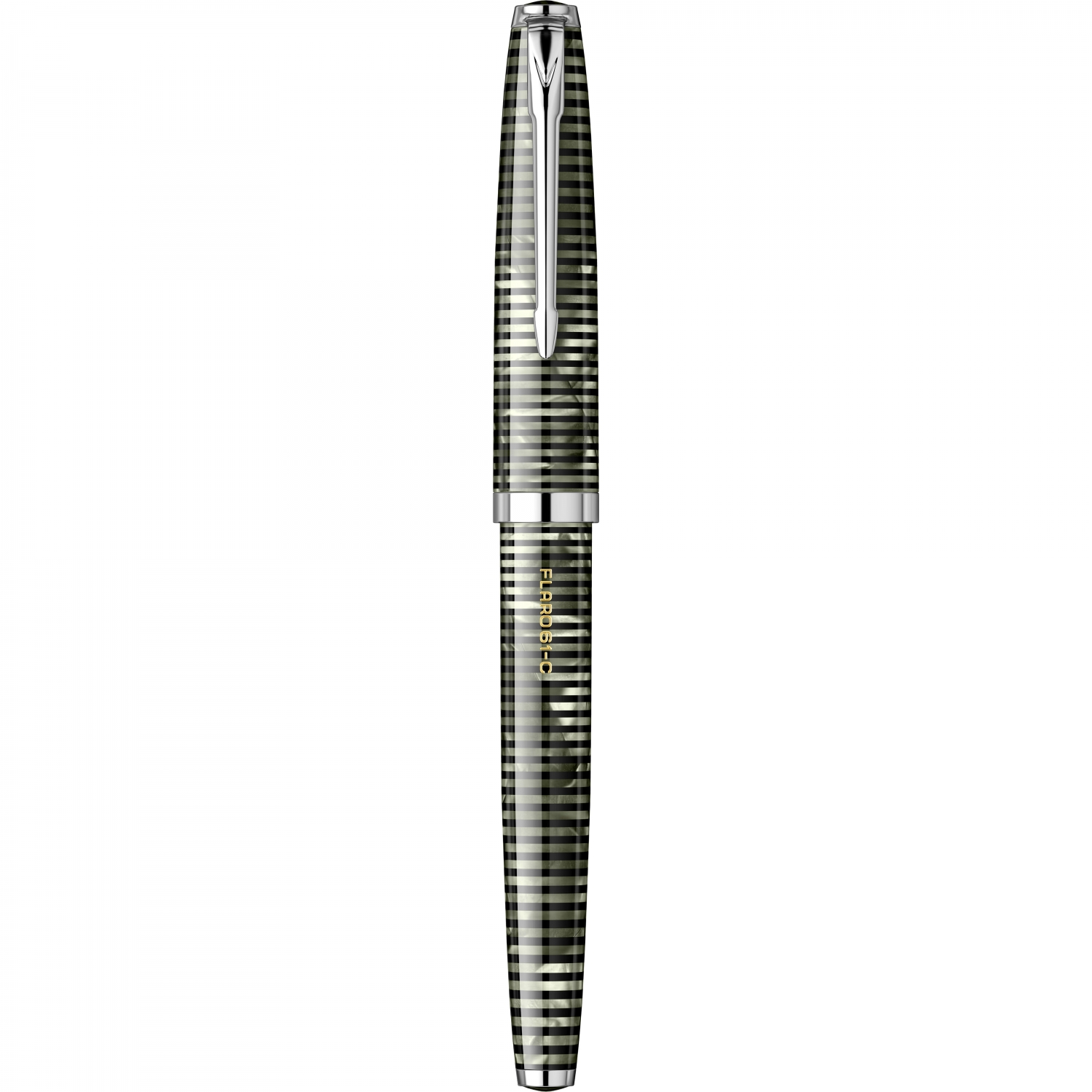 Imagine Produs Stilou Flaro 61 C Latitude Large Verdigris - Chrome Trim - Steel Nib GP Bock Ursus