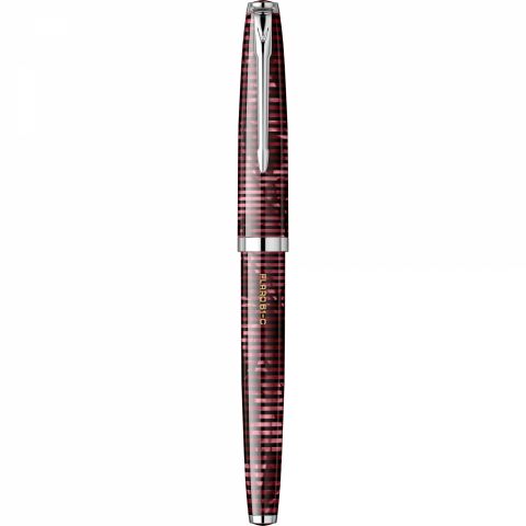 Stilou Flaro 61 C Latitude Large Red - Chrome Trim - Steel Nib GP Bock Ursus