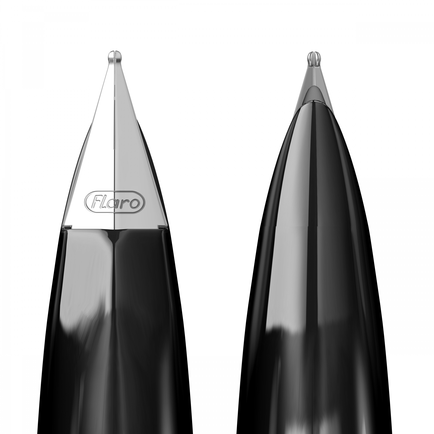 Imagine Produs Stilou Flaro Student Black - Chrome Trim - Steel Nib Flaro 62 F