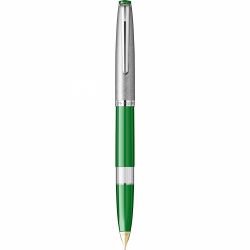 Stilou Flaro Student Green - Chrome Trim - Steel Nib GP Flaro 62 F