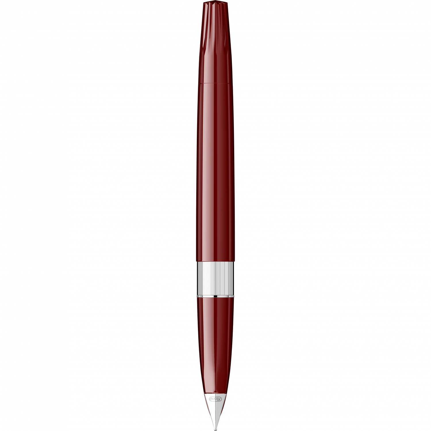 Imagine Produs Stilou Flaro Student Burgundy - Chrome Trim - Steel Nib Flaro 62 F