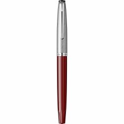 Stilou Flaro Student Burgundy - Chrome Trim - Steel Nib Flaro 62 F