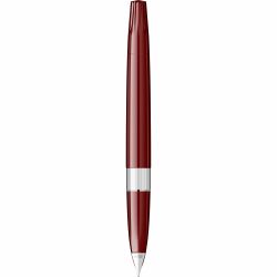Stilou Flaro Student Burgundy - Chrome Trim - Steel Nib Flaro 62 F
