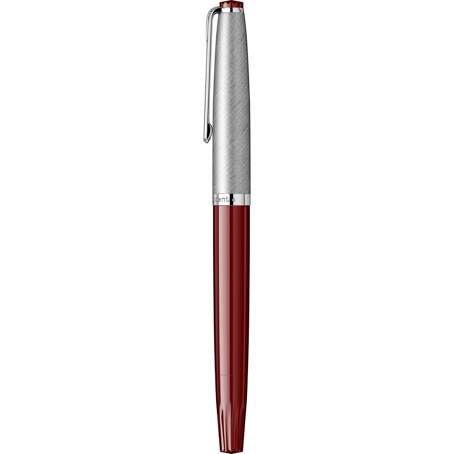 Imagine Produs Stilou Flaro Student Burgundy - Chrome Trim - Steel Nib GP Flaro 62 F