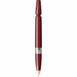 Stilou Flaro Student Burgundy - Chrome Trim - Steel Nib GP Flaro 62 F