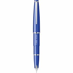 Stilou Flaro Vega S Blue - Chrome Trim - Steel Nib Flaro 52 FK