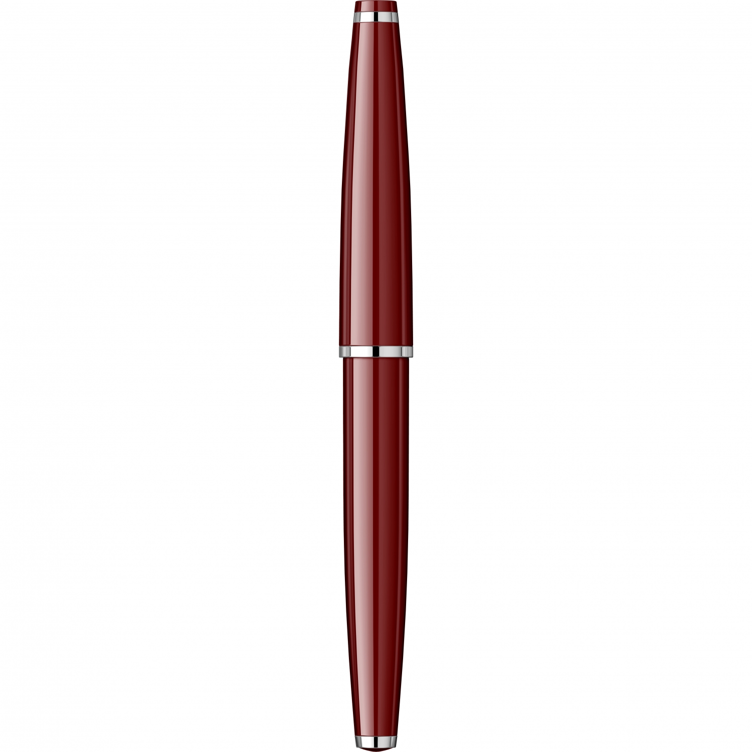 Imagine Produs Stilou Flaro Vega S Burgundy - Chrome Trim - Steel Nib GP Flaro 52 FK