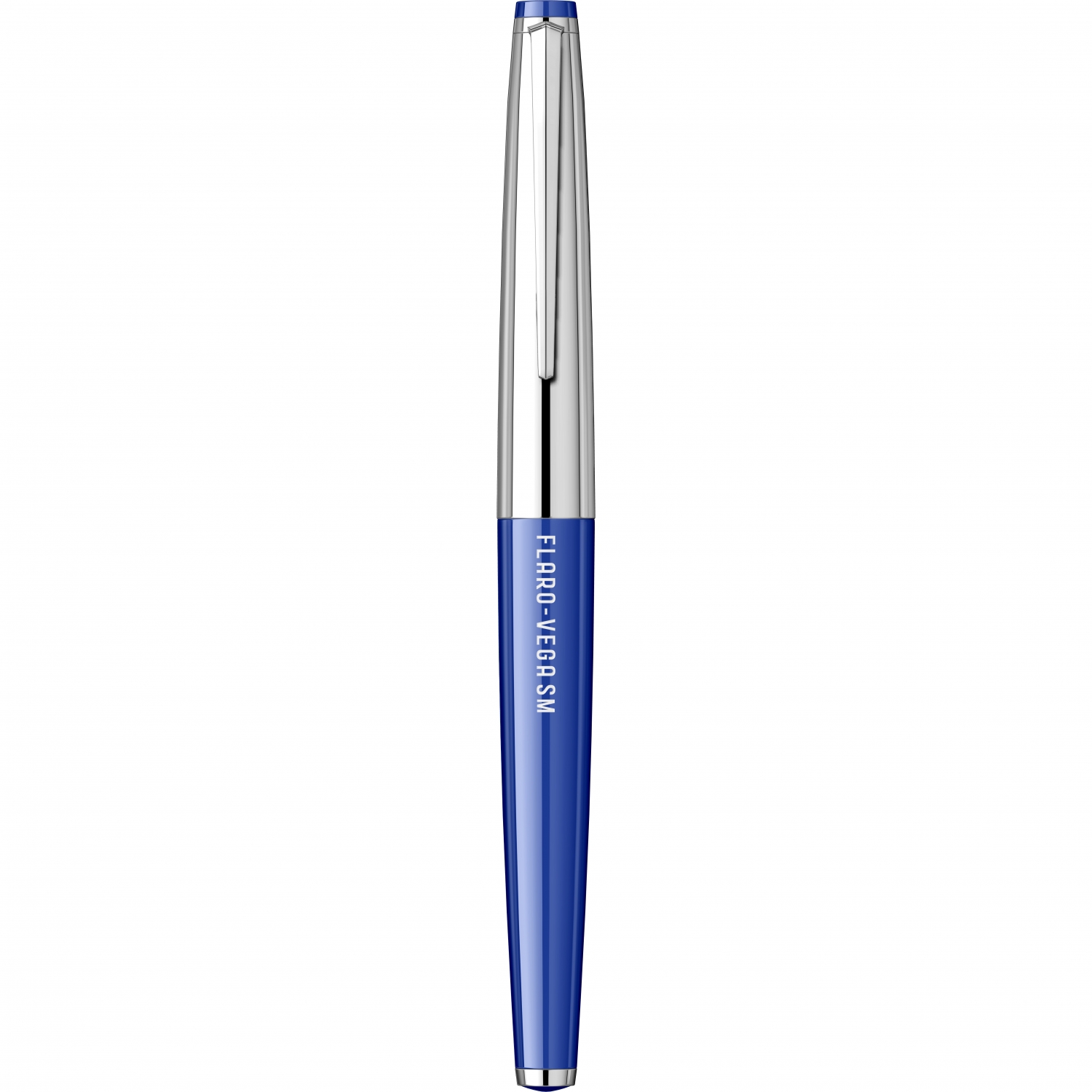 Imagine Produs Stilou Flaro Vega SM Blue - Chrome Cap - Chrome Trim - Steel Nib GP Flaro 52 FK