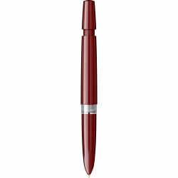 Stilou Flaro Sirius Burgundy - Satin Chrome Cap - Chrome Trim - Steel Nib GP Flaro 62 F