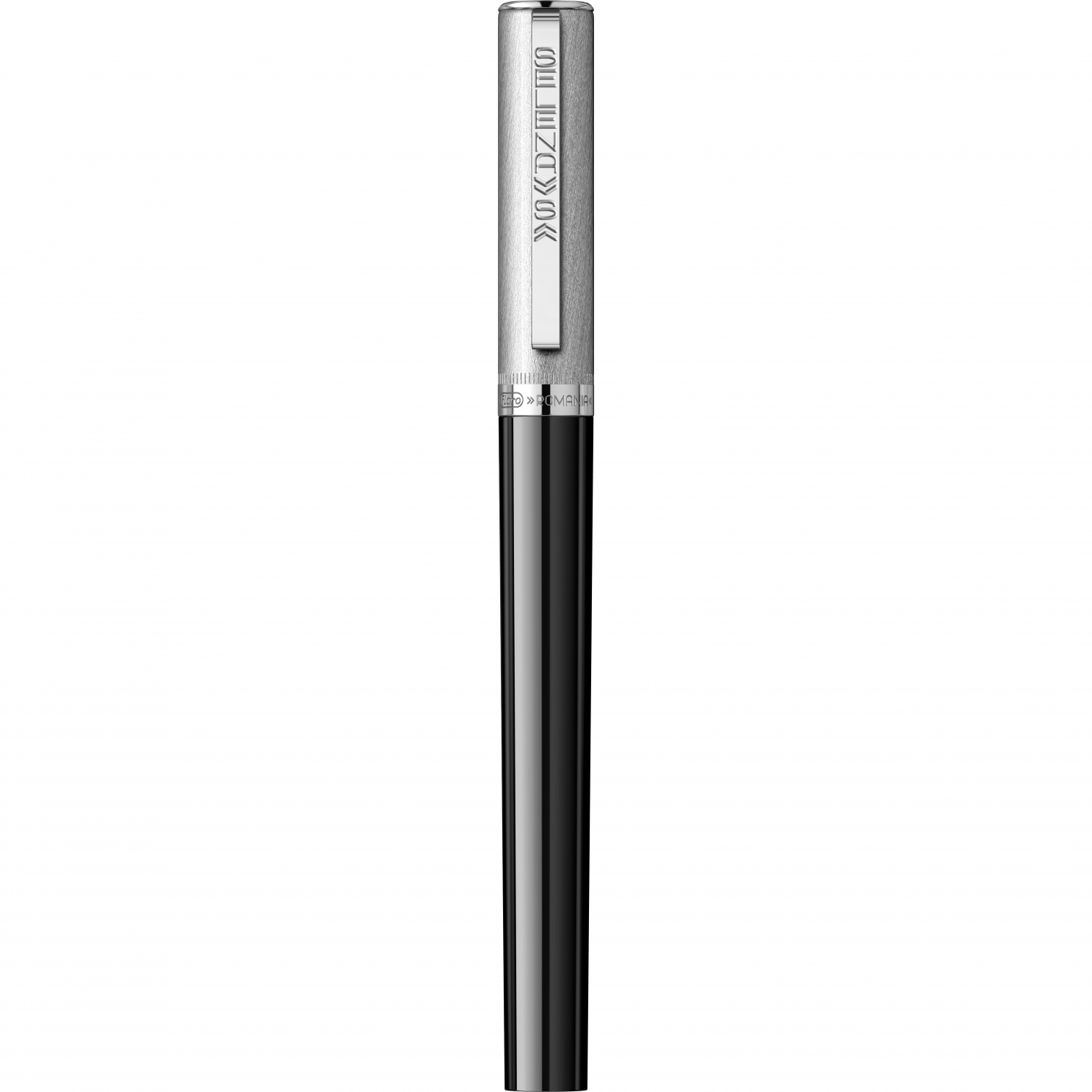 Imagine Produs Stilou Flaro Selena S Black - Satin Chrome Cap - Chrome Trim - Steel Nib Flaro 71 F